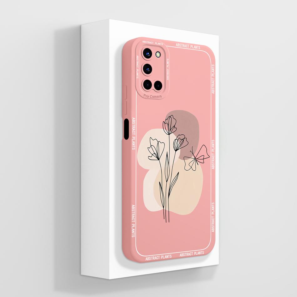 Case For Oppo A52 A72 A92 4G Back Cover Full Protection Creative Funda Orginal Liquid Silicone Bumper Anti Drop Soft Phone Shell