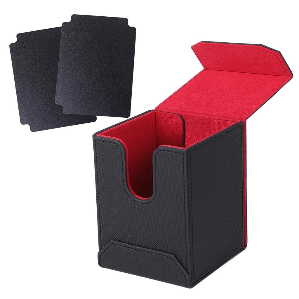 Чехол для коллекционных карт Bellevue Deck Case, магнитный разделитель карт, совместимый с чехлом Pokeka, набор (Красный 3)