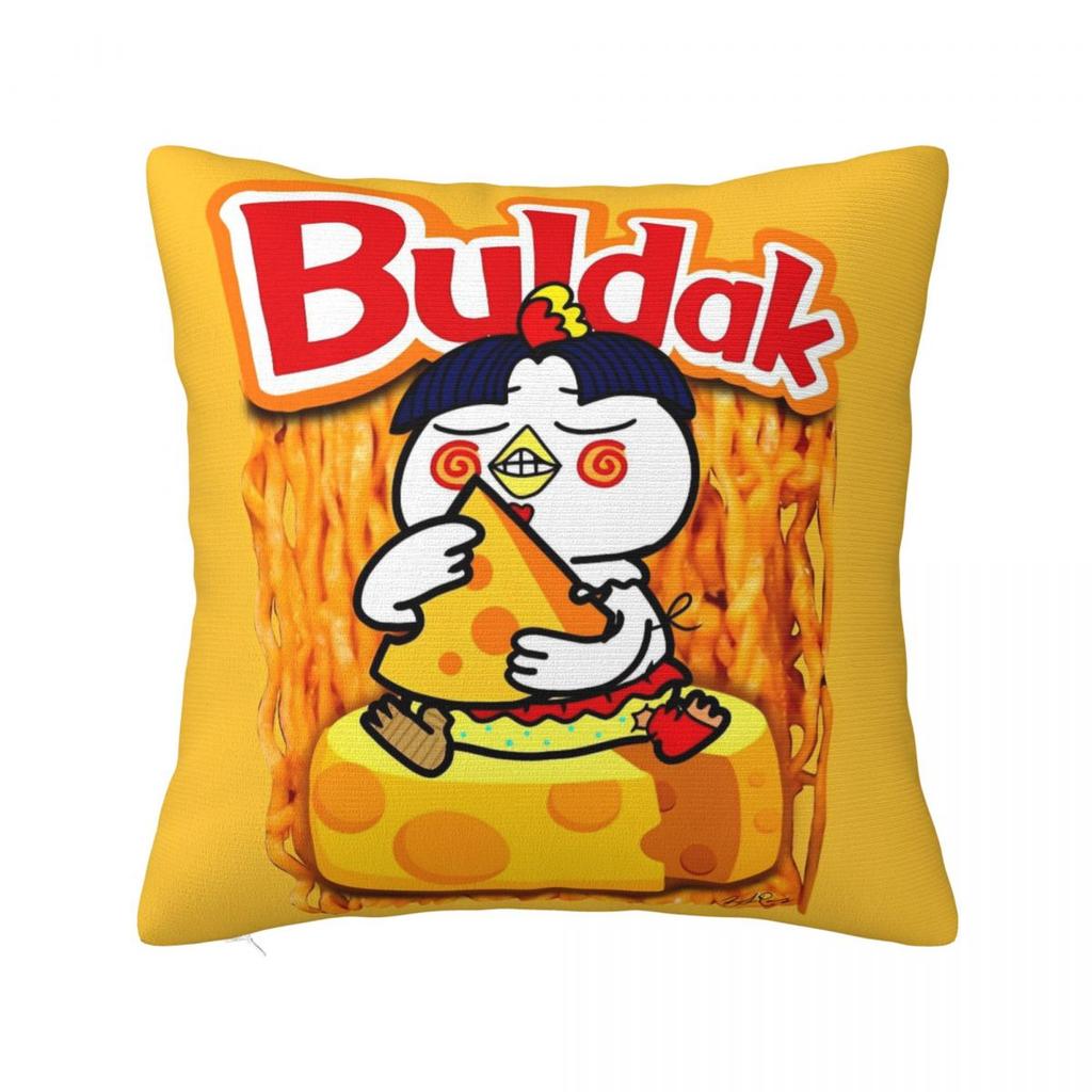 Kwaii Anime B-Buldak Ramesn Pillow Case Cushion Cover Soft Graphic Pillow Cover Cute Funny Pillowcases For Sofa Home Decorative