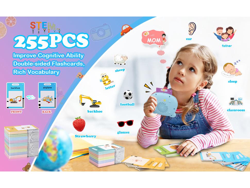 255 обучающих карточек для детей от 1 до 6 лет