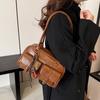Maillard Brown Bag Women's Bag 2025 New Autumn and Winter Retro Boston Bag Commuter Underarm Shoulder Pillow Bag