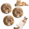 Rabbit Fur Ball Cat Toy, Soft Fluffy Cat Toy Ball, Rabbit Fur Ball Soft Plush Cats Toy, Catnip Toys for Indoor Cats, Indoor Interactive Kitten Toys fo