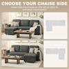 L Sofa Bed, with Storage - Charcoal Grey