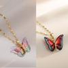 Красочные бабочки ожерелье простые насекомые ключицы цепи для женщин девушки мода темперамент ожерелье ювелирные изделия аксессуары подарки