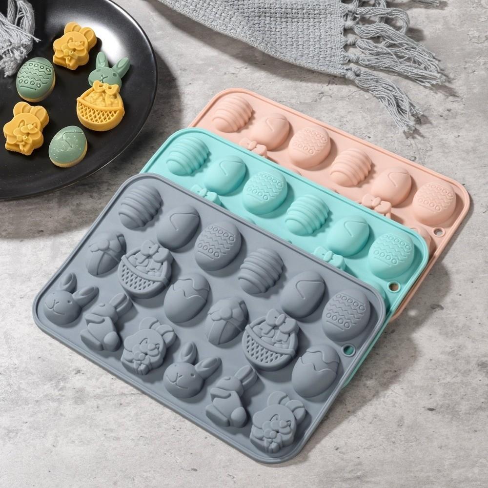 Cartoon Rabbit Shape Easter Silicone Mold Multifunctional Non-stick Baking Mould DIY Soft DIY Candy Mold Candy Making