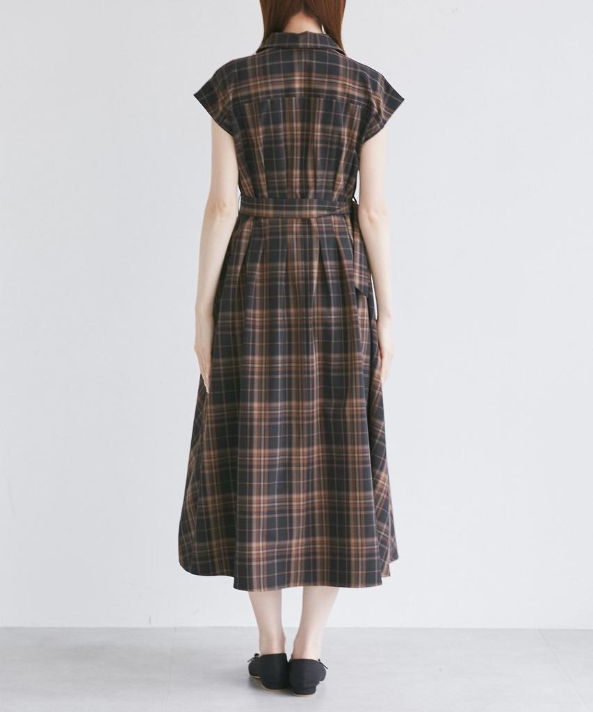 Веревочный Пикник Платье в Клетку с Заложенными Складками Разных Цветов GDE55050 Conmain 38 Женское (40)