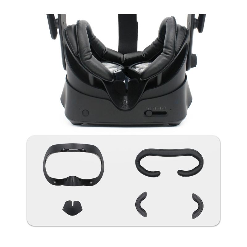 Набор лицевых подушек и накладок на глаза для VR с полиуретановой кожей и пеной с эффектом памяти Повышает комфорт и предотвращает утечку