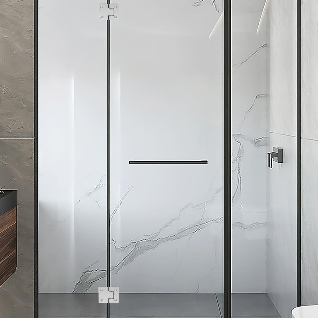 Strong Stainless Steel Glass Door Hinge for Shower Stall Heavy Duty Hardware Easy to Install Fits Glass Doors Secure Stable
