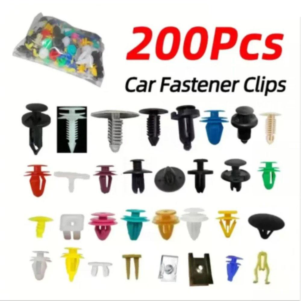 500/200/100Pcs 30 Kinds Mixed Auto Fastener Car Bumper Clips Retainer Car Fastener Rivet Door Panel Liner for All Car
