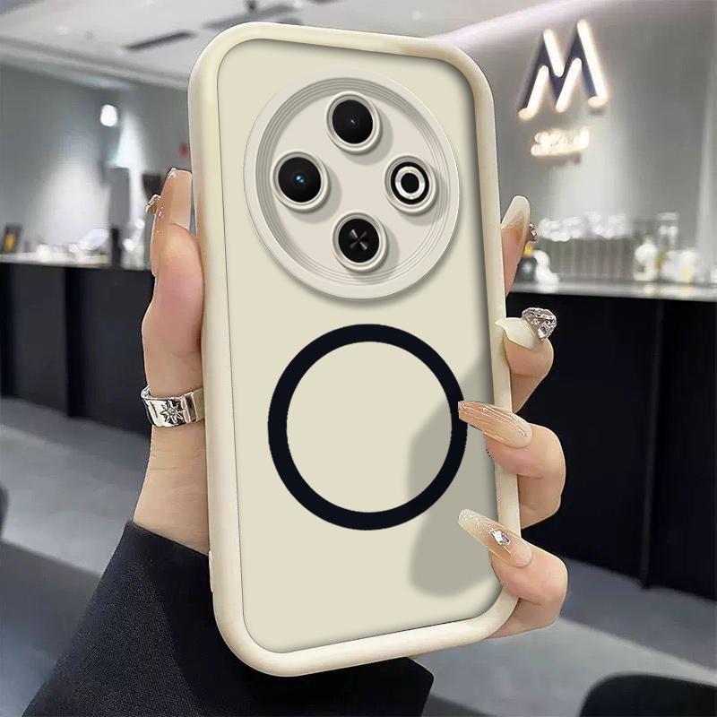 Чехол для телефона Tecno Spark 30C 8C 9 Spark 6 Go KE5 Pop 7Pro Мягкий силиконовый чехол Роскошный матовый чехол с беспроводным магнитным стикером