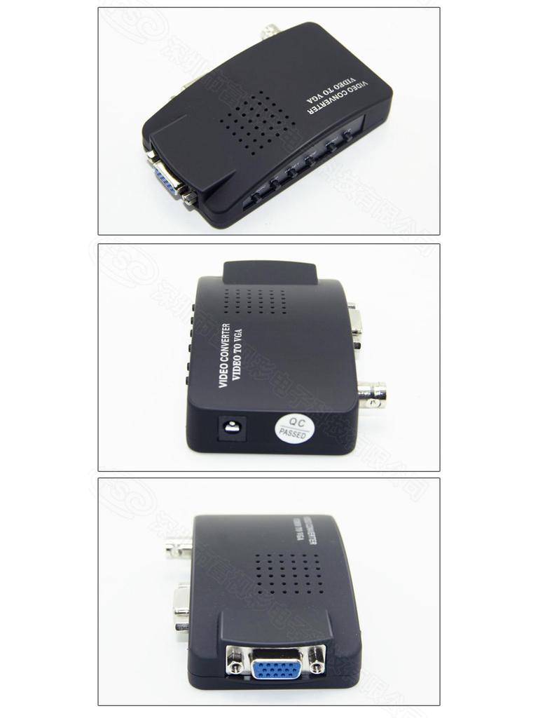 BNC to VGA 1080p HD CCTV Video Converter