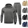 Мужской спортивный костюм Мужской однотонный повседневный спортивный костюм Костюм-толстовка