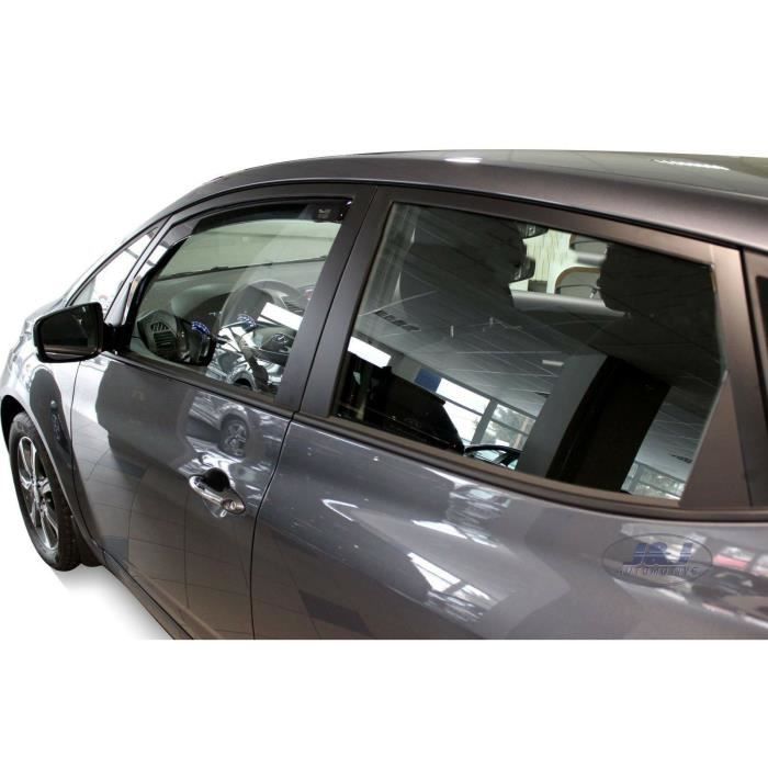 Déflecteurs d'air - J&J AUTOMOTIVE - Hyundai Ix20 - Fumé - Installation facile - Acrylique renforcé