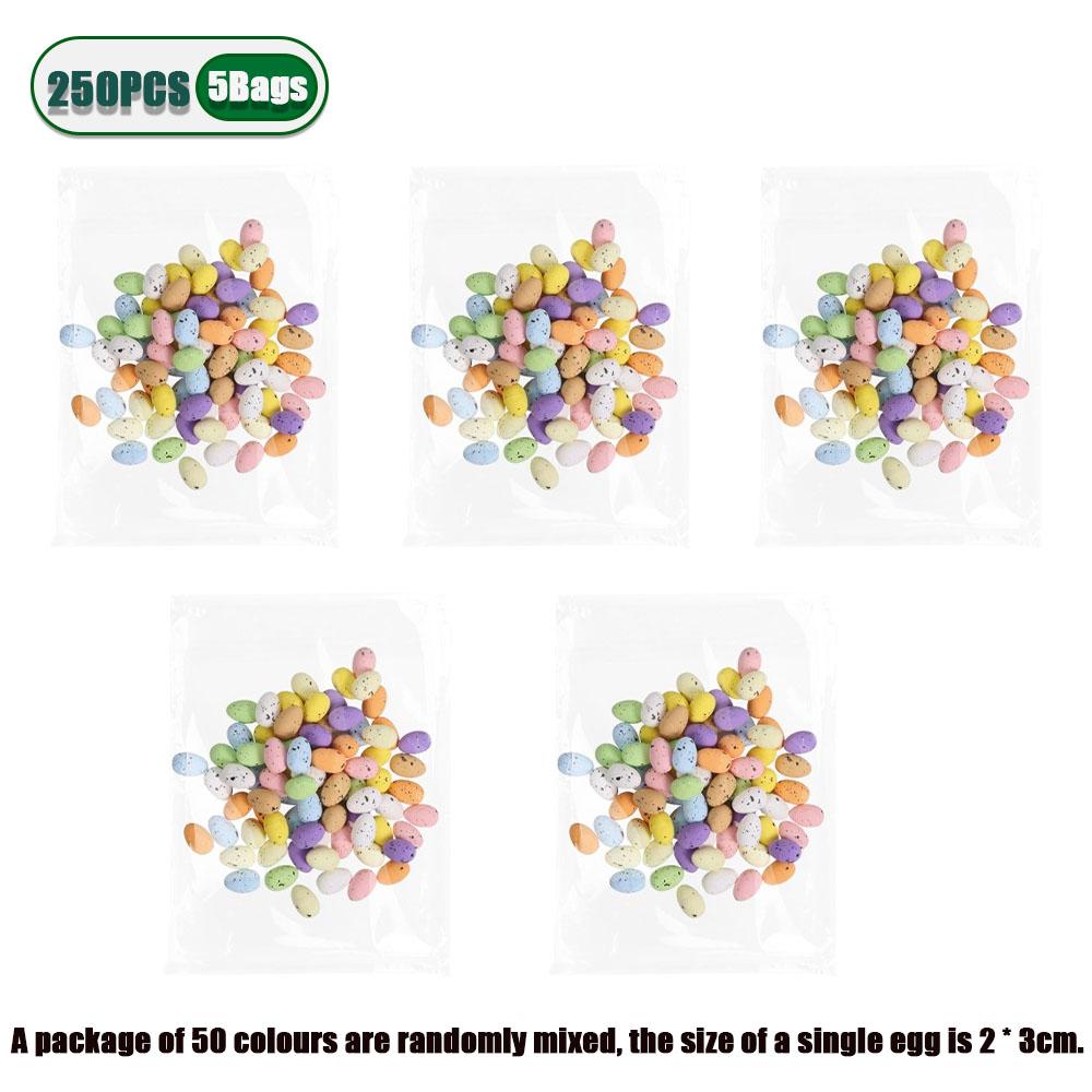 50-500 шт. Пасхальные мини-яйца Разноцветные пенопластовые яйца Искусственные птичьи яйца Пенопластовые яйца Декор Пасхальная весенняя вечеринка Наполнители для корзины