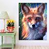 Stickers Animal Fox Diamond Painting Cross Stitch Wall Decor 5D Diamond Embroidery Fox Pattern