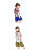 Kids' Sun Protection Two-Piece: Short Sleeve Casual Beachwear & Loose Pants for Boys & Girls