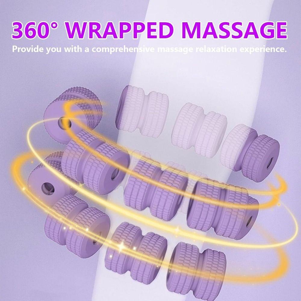 Portable Manual Leg Massager Ring-Shaped Slimming Roller Tool Post-Workout