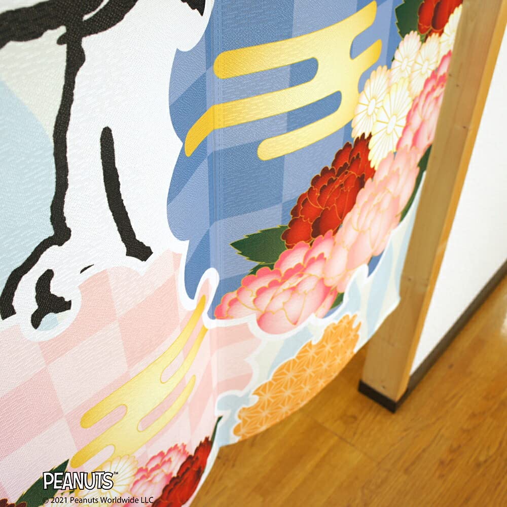 Норен Кобо Норен Снупи PEANUTS Серия SNOOPY Яркий и 85см 150см 95189 Занавеска, Печать, Короткая занавеска, Прозрачный, Широкий, Длинный,