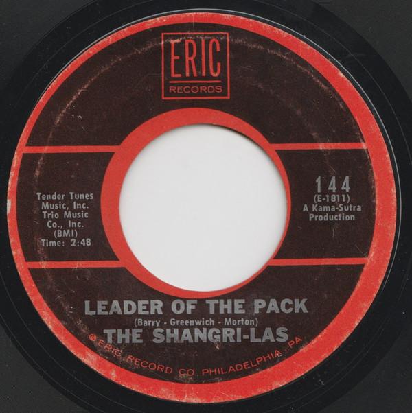 7-дюймовая пластинка SHANGRI-LAS - Leader Of The Pack / I Can Never Go 144 Eric Records 1977 US Рок Б/У