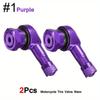 2Pcs 90 Degree CNC Motorcycle Tire Valve Stems -Universal Motorcycle Aluminum Wheels Tire NCY Leak-proof TWPO Valve Caps