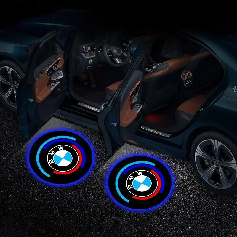 2 шт. Приветственный свет на дверь автомобиля Светодиодная HD проекционная лампа Подсветка салона Для BMW E90 E34 E36 E39 E53 E60 F10 F30 X1 X5 X3 X6 M3 M5 M6