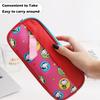Portable Pen Bag Double Layer Pencil Pouch Cartoon Pencil Case  for Student