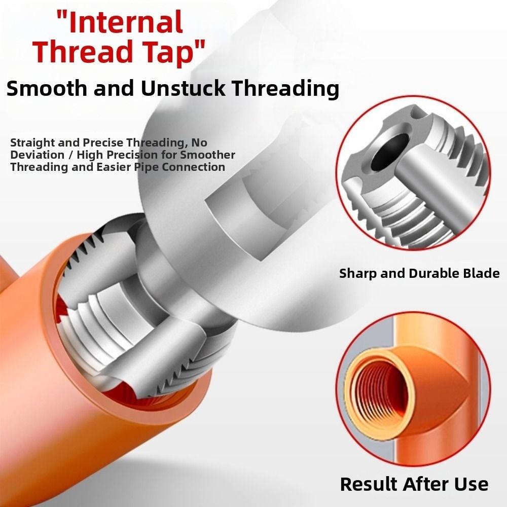 7 шт./комплект Внутренние и наружные резьбонарезные метчики Сантехнический комплект для труб PPR Инструменты для ремонта водопроводных труб ПВХ внутренняя резьба