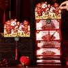 Paper Horse Year Red Envelope Red Color Folding Style Folded Red Envelope 3D Design 6/10 Card Position Lucky Red Bag