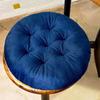 Extra Thick Fluffy Velvet Cushion Pad for Long Sitting - Large Round Chair or Floor Mat