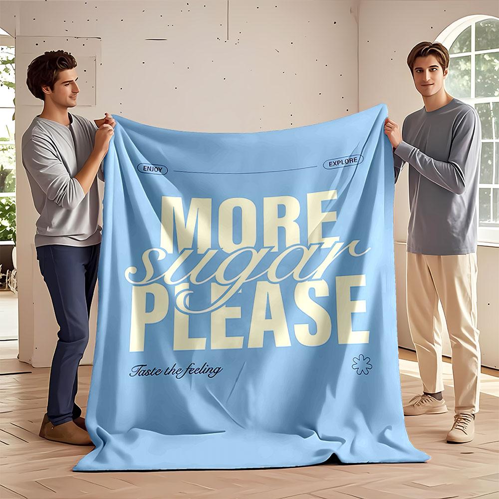 More Sugar Please Blanket for all seasons blanket lunch break throw gift