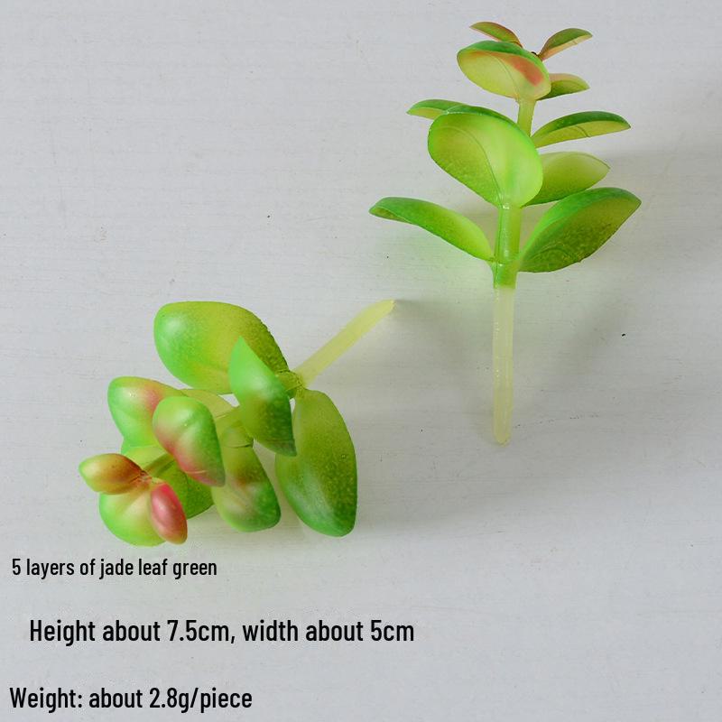 Mini Flocking Artificial Succulent Bonsai for DIY Wall Decor
