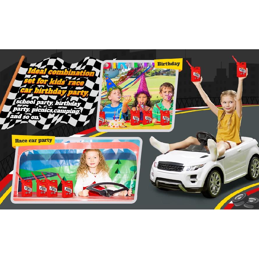 Race Car Cups, Drinking Cups with Straw Race Car Birthday Party Supplies Party Decorations for Kids Racing Car Theme