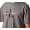 Calvin Klein Осень-зима 24 Коллекция джинсов с логотипом и коротким рукавом Футболка с круглым вырезом Мужские топы Серый 40EM289-P7E