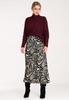 Elegancki Sweter Damski - Sweter Z Golfem - Bordowy Sweter M1101 Rozmiar S/M