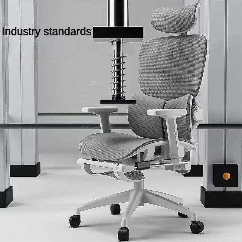 Ergonomic Office Chair, High Back Mesh Chair, Swivel Desk Chair with Adjustable Lumbar Support, Computer Gaming Chair for Home