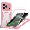 Полностью закрывающий магнитный чехол для iPhone 17 Pro Max - Совместим с моделями 13-17, Прозрачный дизайн