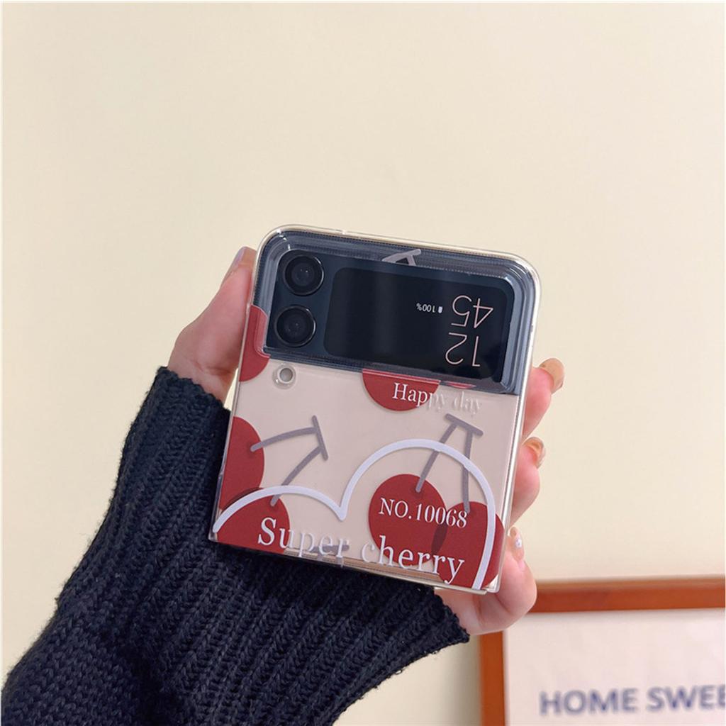 Прозрачный жесткий чехол для Samsung Galaxy Z Fold 3 4 Galaxy Z Filp3 4 Clear Love Heart, чехол для телефона, милый противоударный чехол для женщин