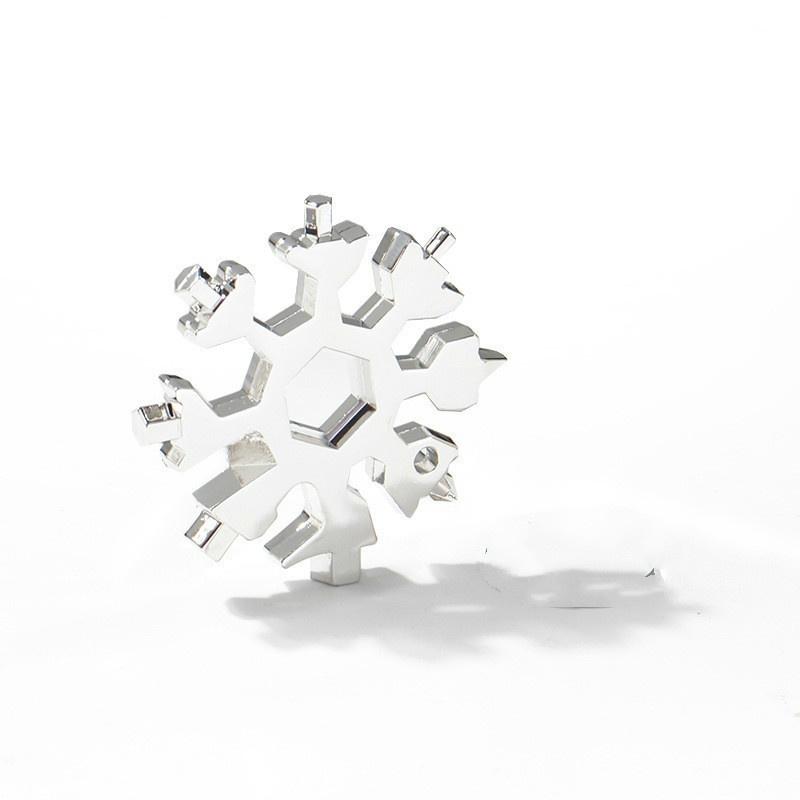 18-в-1 новый тип карты «Снежинка», многофункциональный инструмент, комбинация портативного инструмента «Снежинка» с кольцом для ключей, шестигранный ключ, домашние автомобильные инструменты