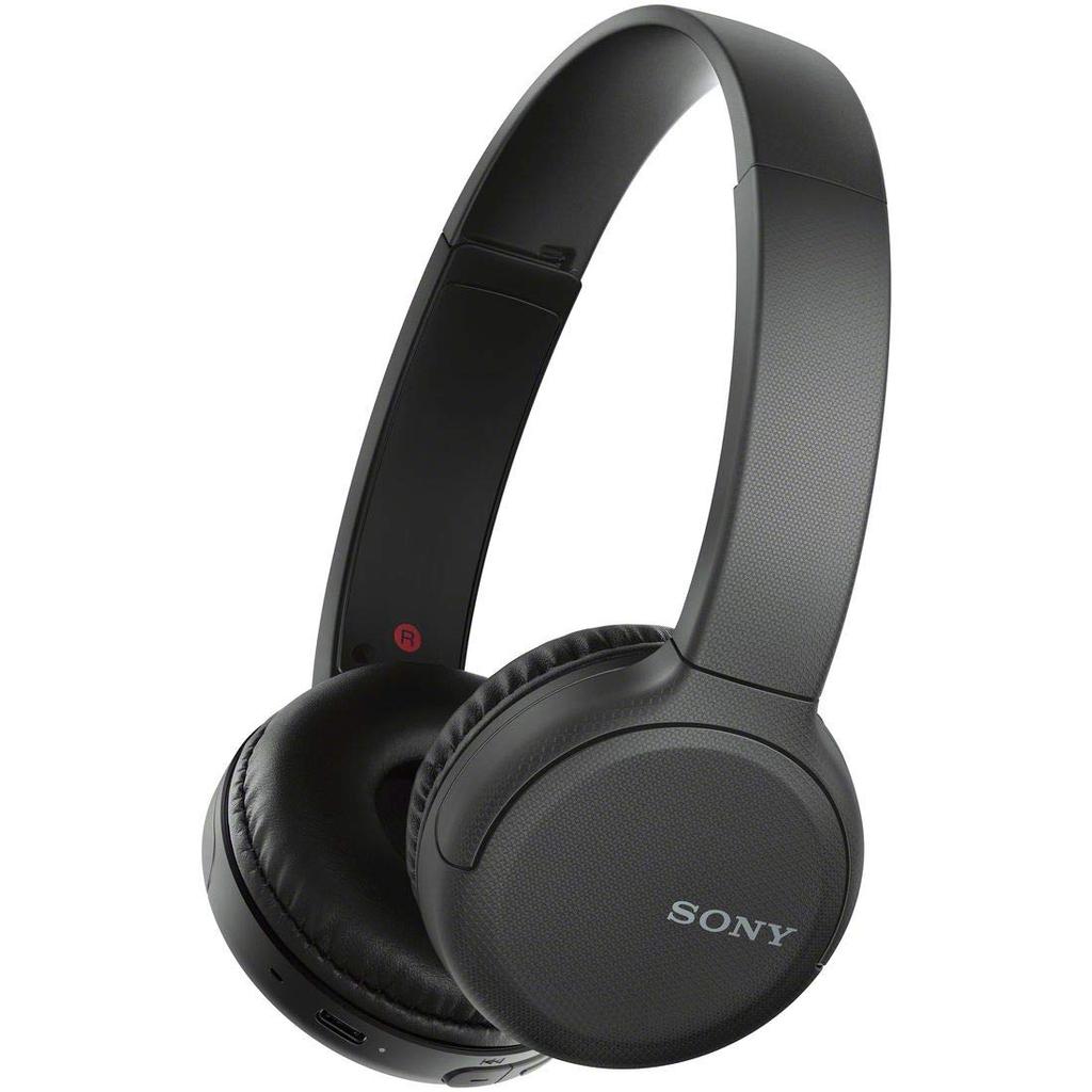Sony Беспроводные наушники Bluetooth с поддержкой AAC До 35 часов непрерывного воспроизведения Модель 2019 года С микрофоном Черный B WH-CH510 / / / / / / WH-CH510
