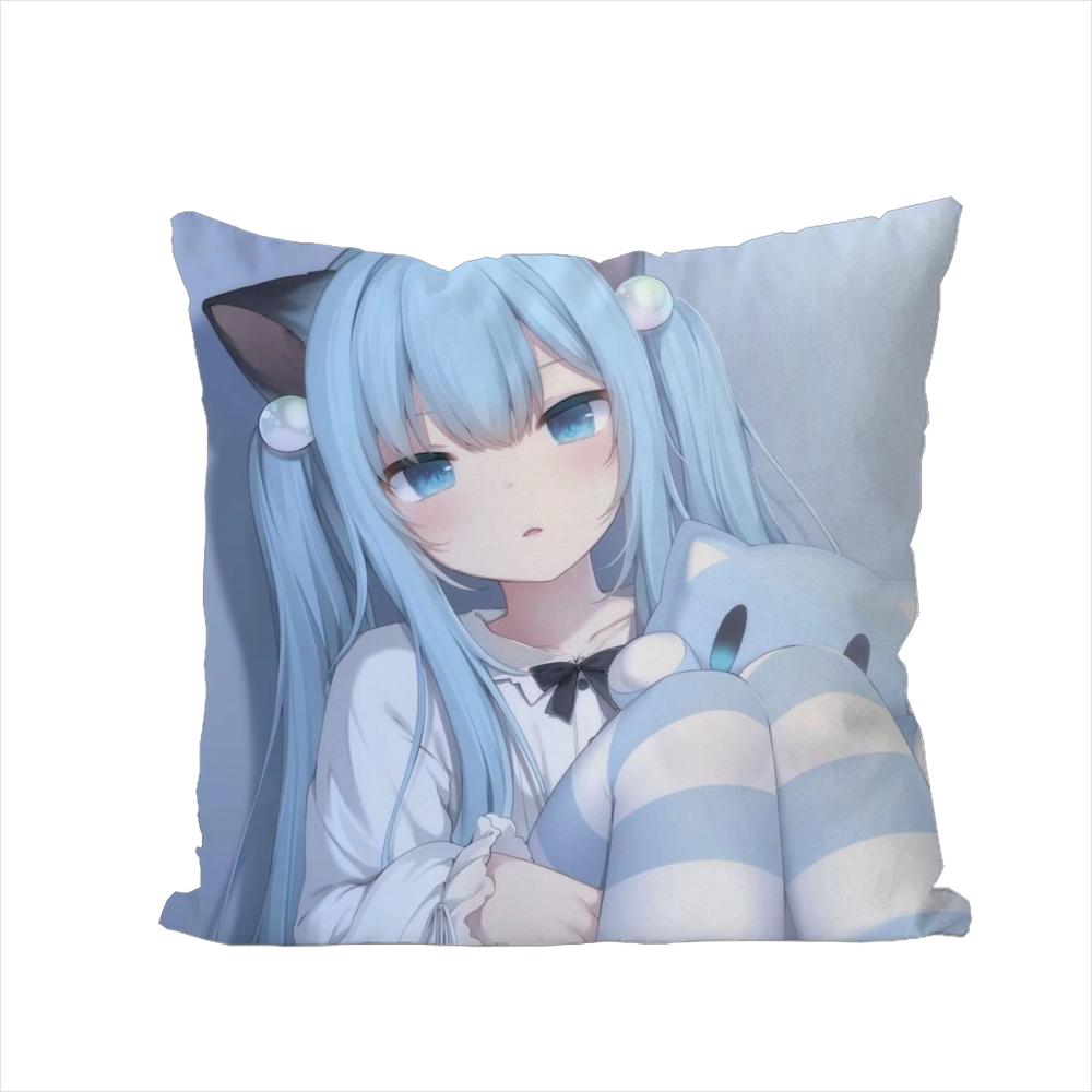 Чехол для подушки Nekoha Shizuku для автомобиля, дивана, декоративный, для дома, двусторонний принт, плюшевая, квадратная, декоративная подушка, чехол