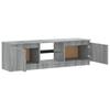 Wall-mounted TV cabinet for a minimalist living room, gray 120x30x35.5 cm