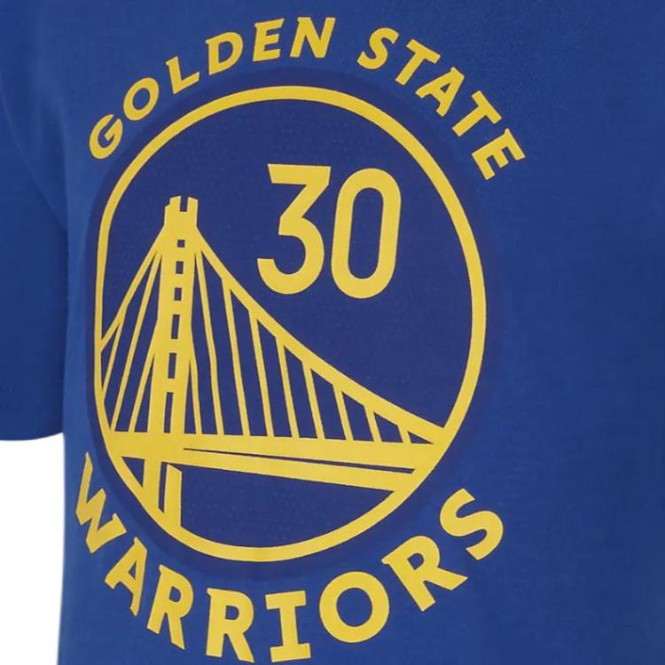 Nike Футболка Golden State Warriors с принтом букв и цифр, круглым вырезом, трикотажная, с коротким рукавом, детские топы, синяя DR0781-495