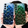 Абстрактное геометрическое искусство Для Samsung S26 S22 S8 9 10 S20 Ultra S21 Pro S22 Plus S23 FE S24 Ultra S25 Edge S24+ Стеклянный чехол для телефона