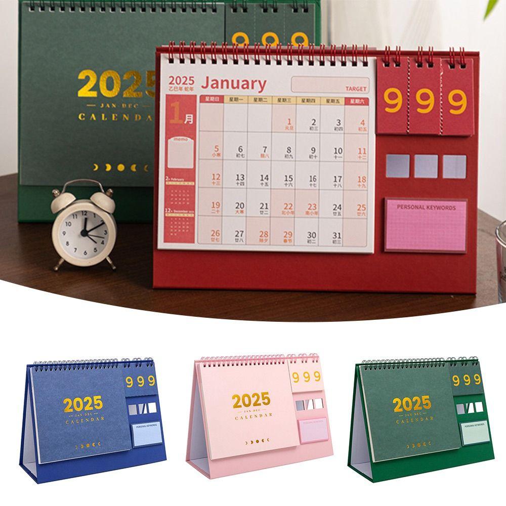 Однотонный настенный календарь, украшения для дома, настольный календарь, подарок, новогодний календарь