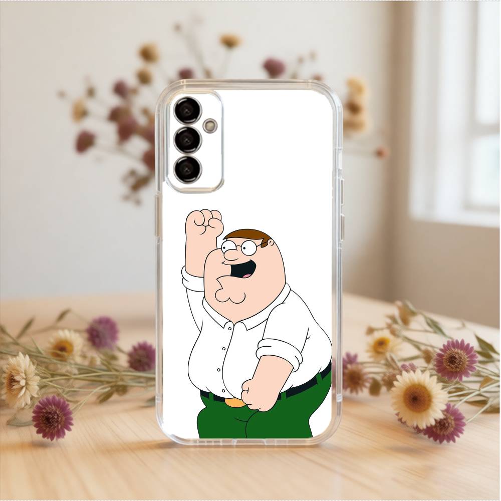 Cartoon F-Family Funny Guy Phone Case Transparent Silicone Soft For SamsungA10,12,20,21S,30,31,40,50,51,52,70,71