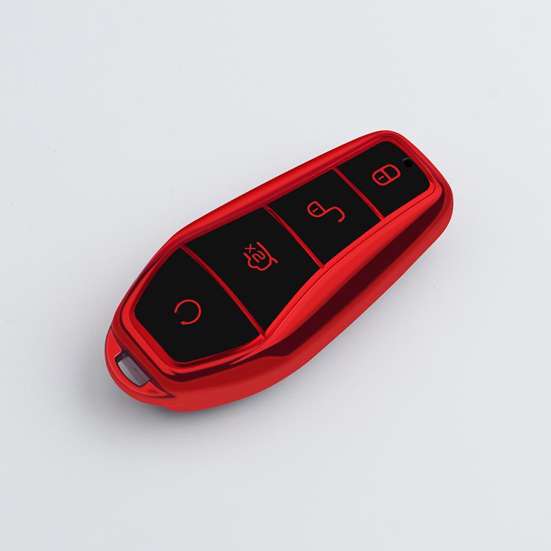 BYD Key Case for 21 Qin Plus DMI, D1, E2, E3, Yuan Pro EV - Unisex Car Bag Buckle Shell.