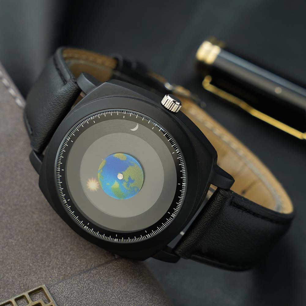 YAZOLE Watches Men Minimalist Style Simple Quartz Wristwatches Waterproof Student Clock Unique Sun Moon Earth hands reloj hombre