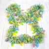 Пасхальный день Красочные искусственные ротанговые украшения для вечеринки в саду своими руками настенный венок гирлянда украшения праздничные принадлежности