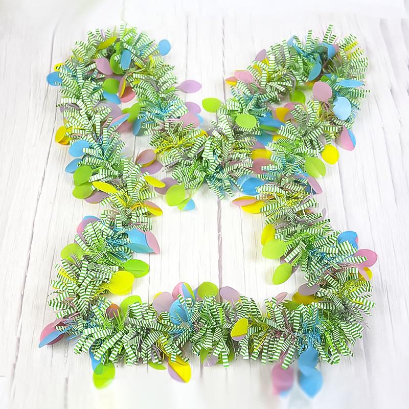 Пасхальный день Красочные искусственные ротанговые украшения для вечеринки в саду своими руками настенный венок гирлянда украшения праздничные принадлежности