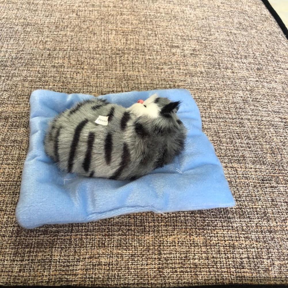 Счастливая игра, реалистичный звук, мяуканье, спящий кот, ребенок в гнезде с активированным углем